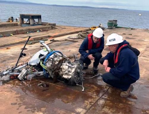 Wreckage of the crashed DHC-3 (Otter), N725TH