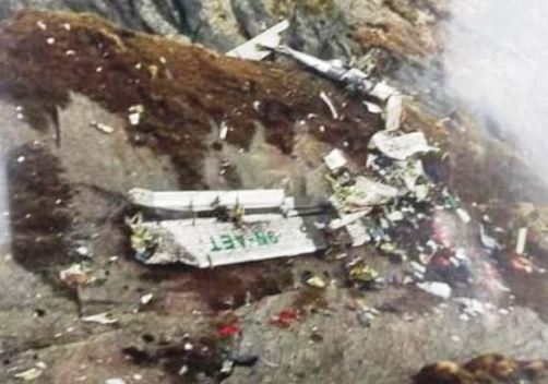 Tara Airlines plane crash site in Nepal's Mustang district