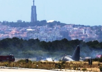 A Hercules crashed at Portugal�s Montijo Airbase, 3 killed