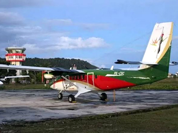 The ill-fated Viking Air DHC-6-400 Twin Otter cargo plane (PK-CDC)